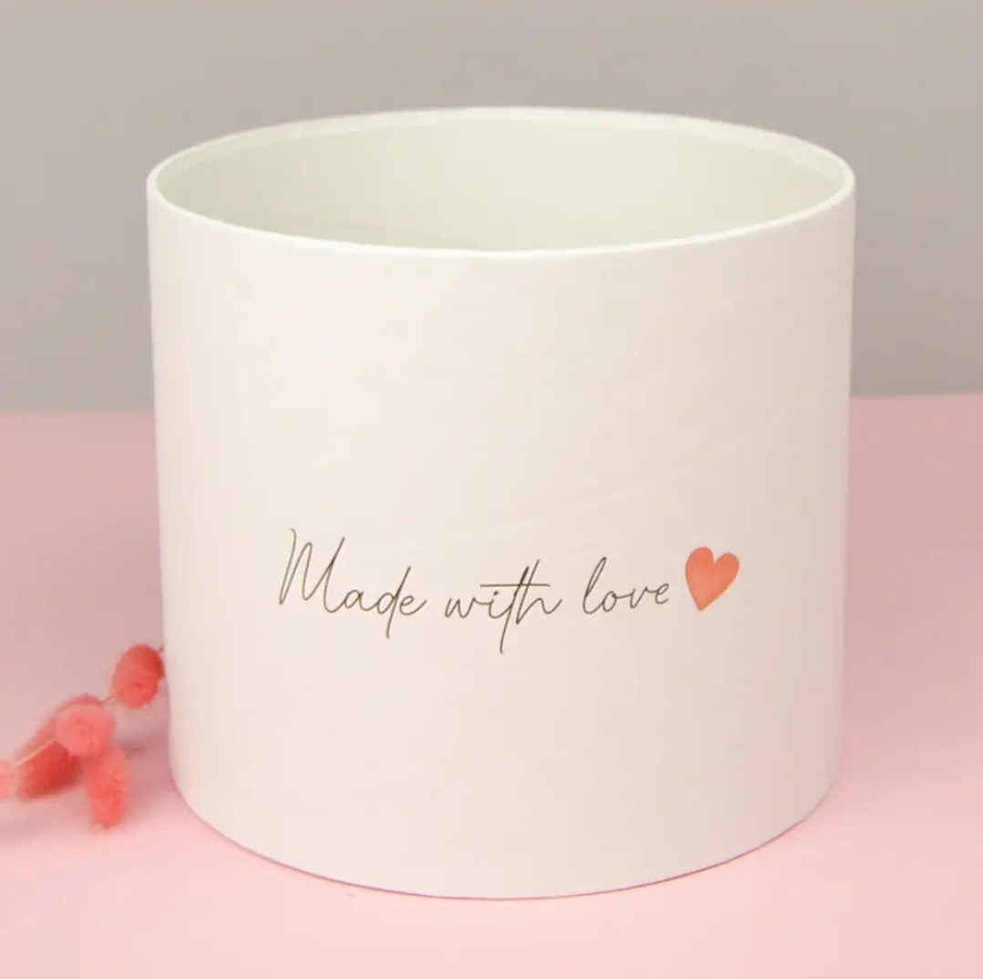Шляпна коробка D14 Made with love Шляпна коробка D14 "Made with love" - Зображення 1