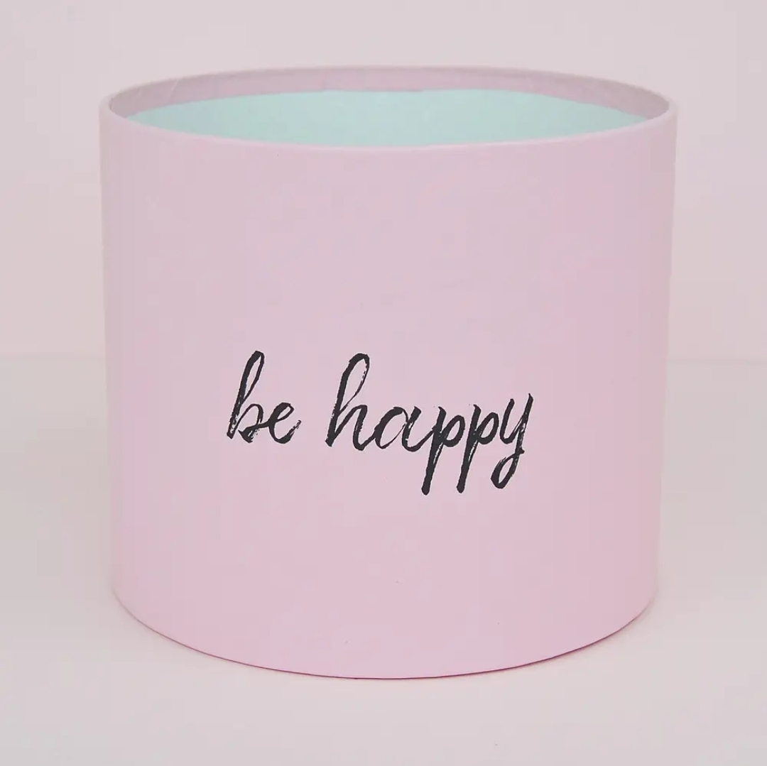 Шляпна коробка D16 Be happy Шляпна коробка D16 "Be happy" - Зображення 1